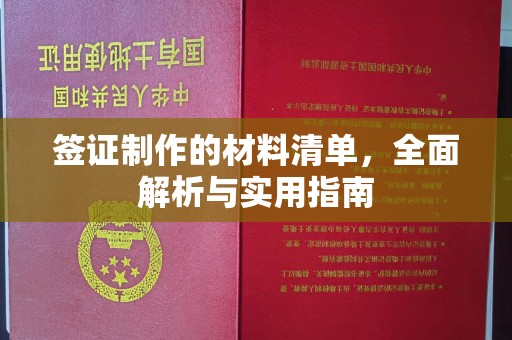定海签证制作的材料清单，全面解析与实用指南