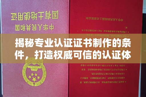定海揭秘专业认证证书制作的条件，打造权威可信的认证体系
