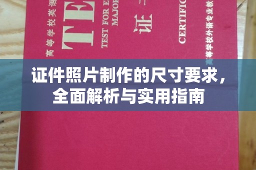 定海证件照片制作的尺寸要求，全面解析与实用指南